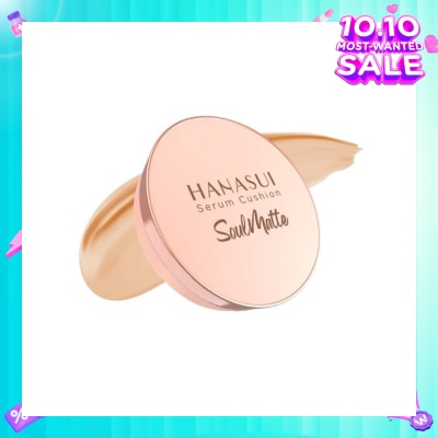 HANASUI Serum Cushion Soulmatte 102 Natural 15g (Expiry: May`2026)