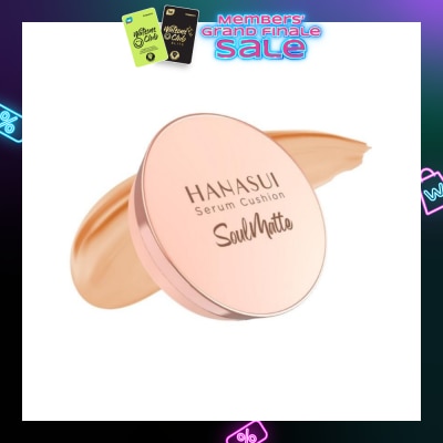 HANASUI Serum Cushion Soulmatte 103 Medium 15g (Expiry: May`2026)