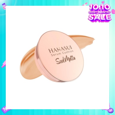 HANASUI Serum Cushion Soulmatte 103 Medium 15g (Expiry: May`2026)