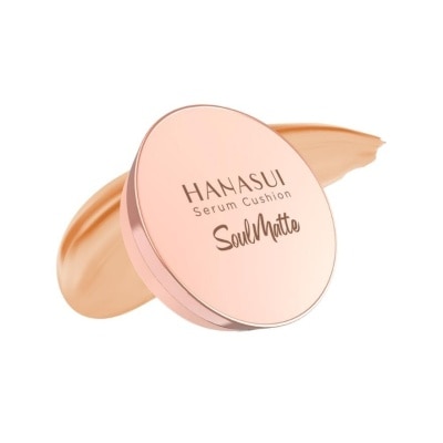 HANASUI Serum Cushion Soulmatte (103 Medium) Create Flawless Look With Great Coverage That Lasts All Day 15g