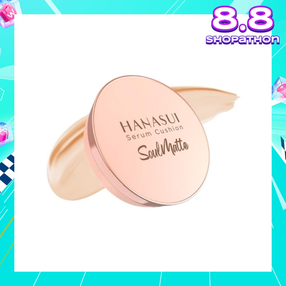 Serum Cushion Soulmatte (107 Light Ivory) Create Flawless Look With Great Coverage That Lasts All Day 15g