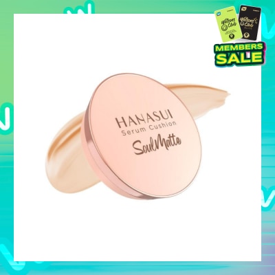 HANASUI Serum Cushion Soulmatte 107 Light Ivory 15g (Expiry: May`2026)