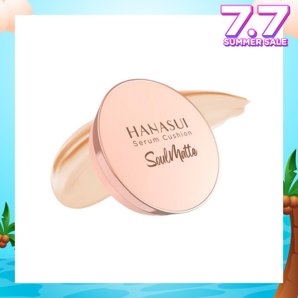 Serum Cushion Soulmatte (107 Light Ivory) Create Flawless Look With Great Coverage That Lasts All Day 15g