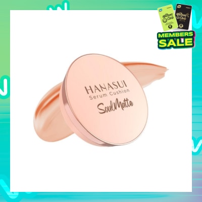 HANASUI Serum Cushion Soulmatte 108 Creamy Beige 15g (Expiry: May`2026)