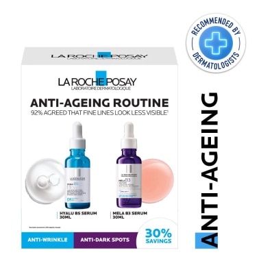 LA ROCHE-POSAY - Anti-Ageing Routine Packset consists of Hyalu B5 Serum 30ml & Mela B3 Serum 30ml