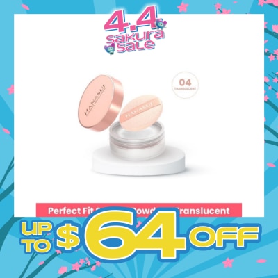 HANASUI - Perfect Fit Setting Powder (04 Translucent) Smooth, Light And Blends Easily On The Face And Sets Makeup 12g