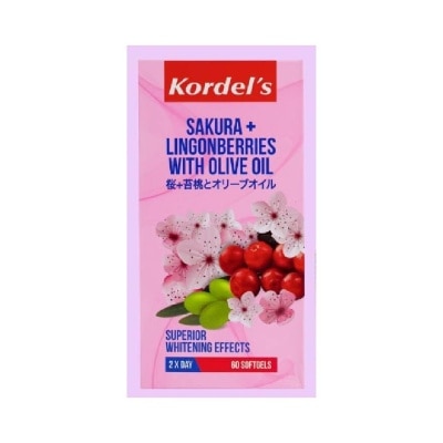 KORDEL'S Sakura + Lingonberries With Olive Oil Softgels (Deeply Nourish The Skin From Deep) 60s