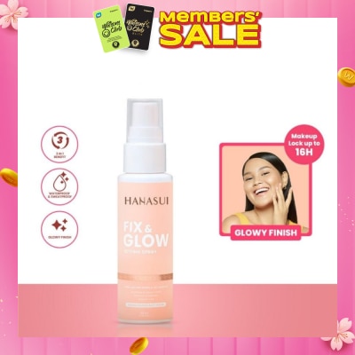 HANASUI Fix & Glow Setting Spray (Making Makeup Last Longer, Hydrating And Refreshing) 60ml
