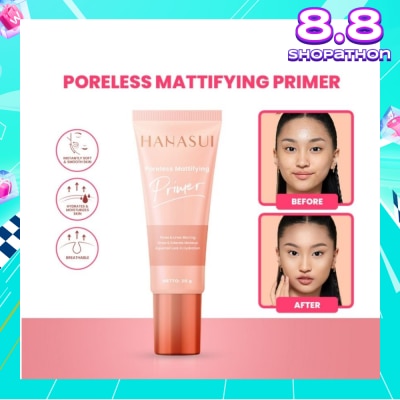 HANASUI Poreless Mattifying Primer (Water Based Matte Primer) 20g