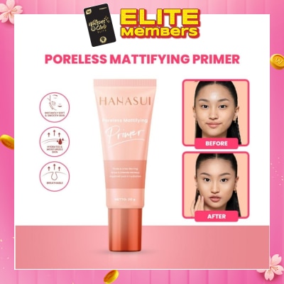 HANASUI Poreless Mattifying Primer (Water Based Matte Primer) 20g