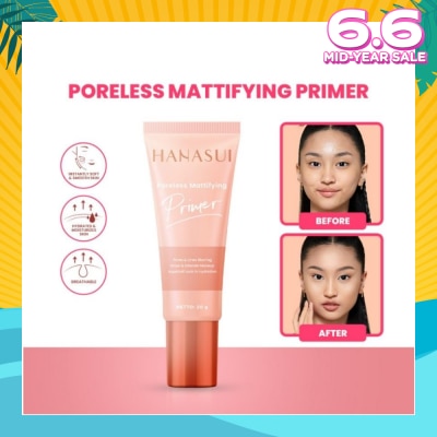 HANASUI Poreless Mattifying Primer (Water Based Matte Primer) 20g