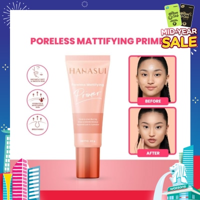 HANASUI Poreless Mattifying Primer (Water Based Matte Primer) 20g