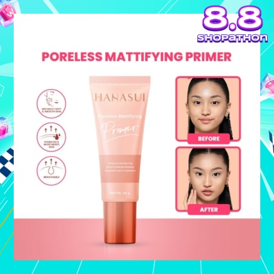 HANASUI Poreless Mattifying Primer (Water Based Matte Primer) 20g