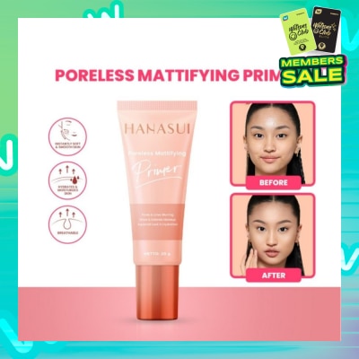HANASUI Poreless Mattifying Primer (Water Based Matte Primer) 20g