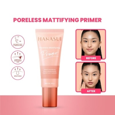 HANASUI Poreless Mattifying Primer (Water Based Matte Primer) 20g