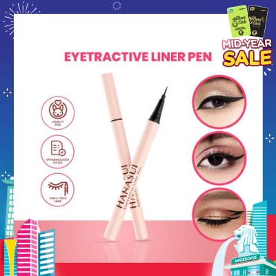 HANASUI Eyetractive Liner Pen (Easy To Apply And Last All Day) 0.8ml