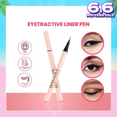 HANASUI Eyetractive Liner Pen (Easy To Apply And Last All Day) 0.8ml