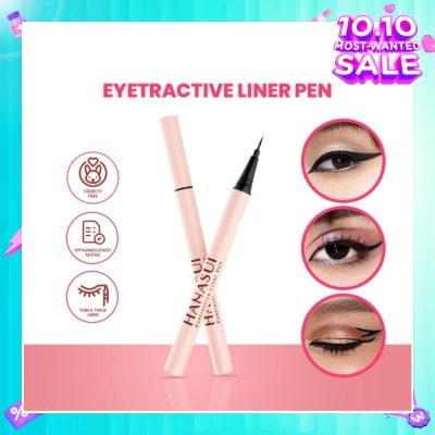 HANASUI Eyetractive Liner Pen (Easy To Apply And Last All Day) 0.8ml