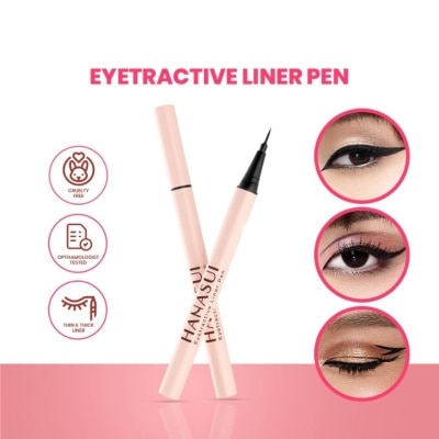 HANASUI Eyetractive Liner Pen (Easy To Apply And Last All Day) 0.8ml