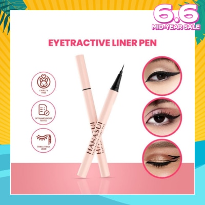 HANASUI Eyetractive Liner Pen (Easy To Apply And Last All Day) 0.8ml