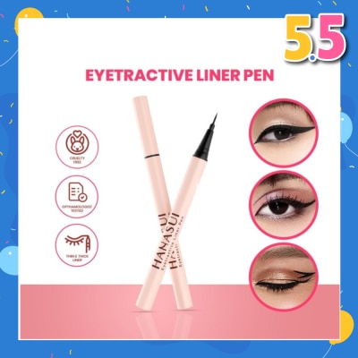 HANASUI Eyetractive Liner Pen (Easy To Apply And Last All Day) 0.8ml