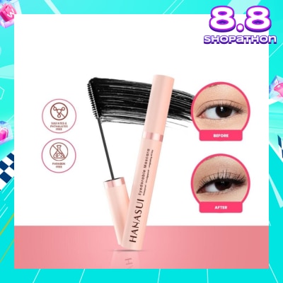 HANASUI Eyedorable Mascara (Provides Volume, Lengthens And Lifts Lashes To Make Them Look Fuller) 8ml