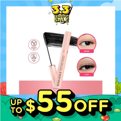 HANASUI Eyedorable Mascara (Provides Volume, Lengthens And Lifts Lashes To Make Them Look Fuller) 8ml
