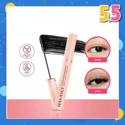 HANASUI Eyedorable Mascara (Provides Volume, Lengthens And Lifts Lashes To Make Them Look Fuller) 8ml