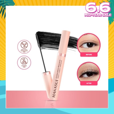 HANASUI Eyedorable Mascara (Provides Volume, Lengthens And Lifts Lashes To Make Them Look Fuller) 8ml