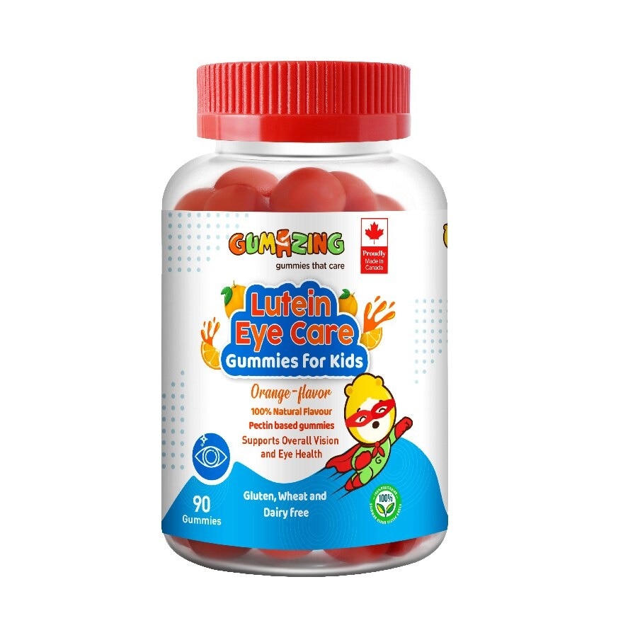 Kid’s Lutein Gummies For Vision And Ocular Health, Daily Eye Supplement With Antioxidants To Reduce Oxidative Stress And Blue Light Damage, Gluten Free, Non Gmo, Chewable Gummies 90s