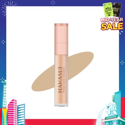 HANASUI Perfect Cover Concealer (02 Ivory) Cover Blemishes, Dark Eye Circles And Redness On The Face 4.5g