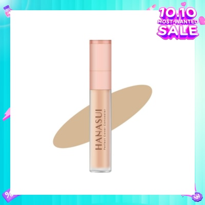 HANASUI Perfect Cover Concealer (02 Ivory) Cover Blemishes, Dark Eye Circles And Redness On The Face 4.5g