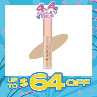 HANASUI - Perfect Cover Concealer (02 Ivory) Cover Blemishes, Dark Eye Circles And Redness On The Face 4.5g