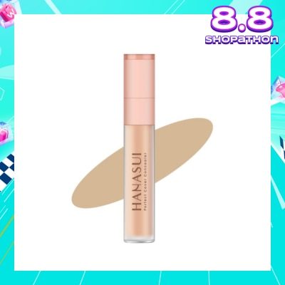 HANASUI Perfect Cover Concealer (02 Ivory) Cover Blemishes, Dark Eye Circles And Redness On The Face 4.5g