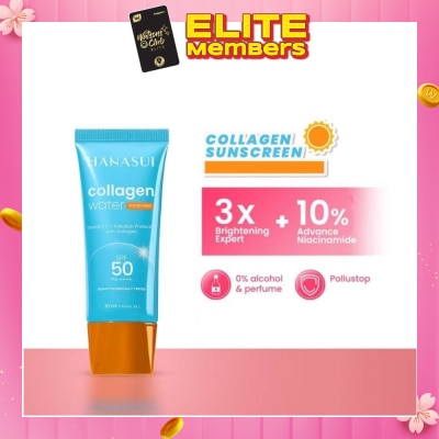 HANASUI Collagen Water Sunscreen (Spf 50+, No Alcohol And No Perfume) 30g