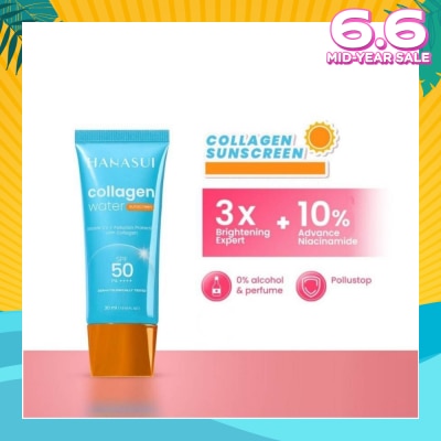 HANASUI Collagen Water Sunscreen (Spf 50+, No Alcohol And No Perfume) 30g