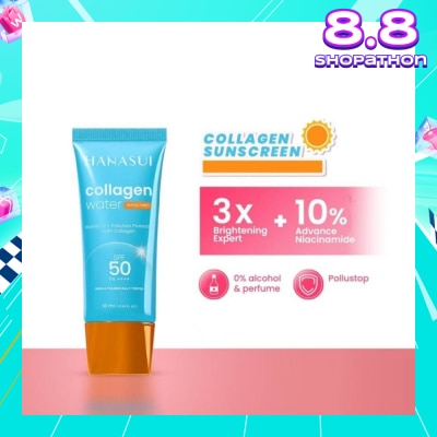 HANASUI Collagen Water Sunscreen (Spf 50+, No Alcohol And No Perfume) 30g