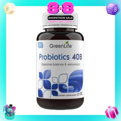 GREENLIFE - Probiotics 40B (Support Digestive And Immune Health) 30s