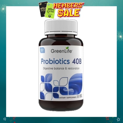 GREENLIFE - Probiotics 40B (Support Digestive And Immune Health) 30s