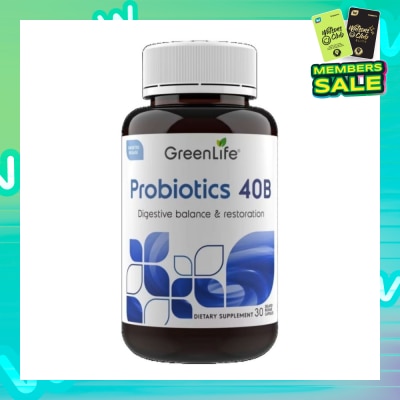 GREENLIFE Probiotics 40B (Support Digestive And Immune Health) 30s