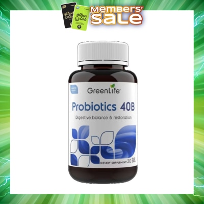GREENLIFE - Probiotics 40B (Support Digestive And Immune Health) 30s