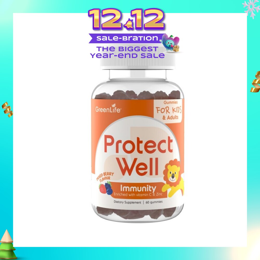 Protect Well Immunity Gummies Mixed Berry Flavour 60s (Expiry: May`2026)