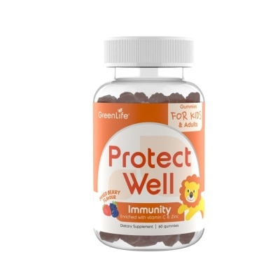 GREENLIFE Protect Well Gummies (Helps Strengthen Immunity For Kids And Adults) 60s