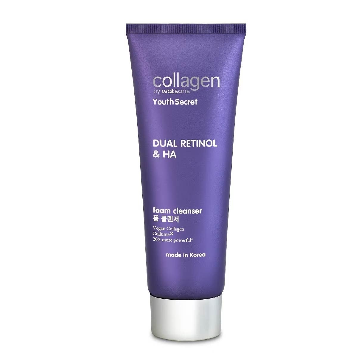 Youth Secret Dual Retinol & Ha Foam Cleanser (Vegan Collagen Collume 20X More Powerful) 100ml