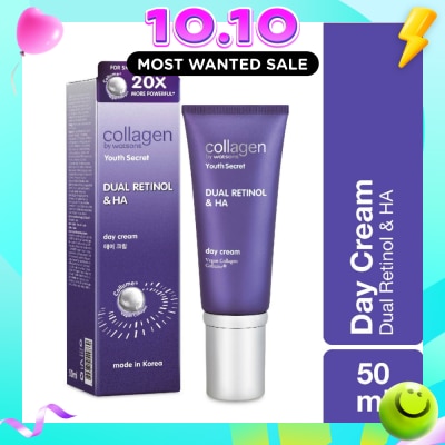 COLLAGEN BY WATSONS Dual Retinol & Ha Day Cream (Vegan Collagen Collume 20X More Powerful) 50ml image