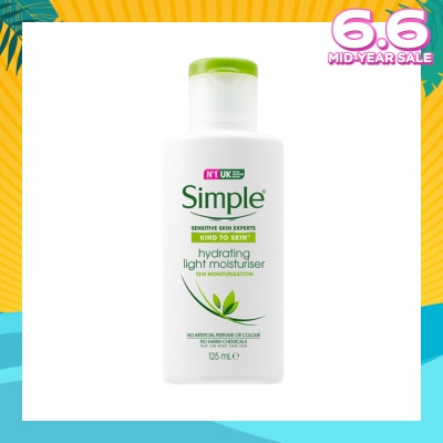 SIMPLE Kind to Skin Hydrating Light Moisturiser 125ml