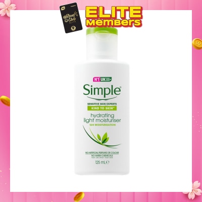 SIMPLE Kind to Skin Hydrating Light Moisturiser 125ml