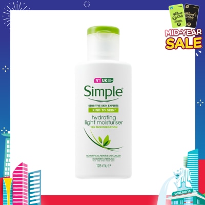 SIMPLE Kind to Skin Hydrating Light Moisturiser 125ml