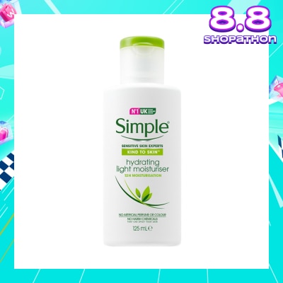 SIMPLE Kind to Skin Hydrating Light Moisturiser 125ml