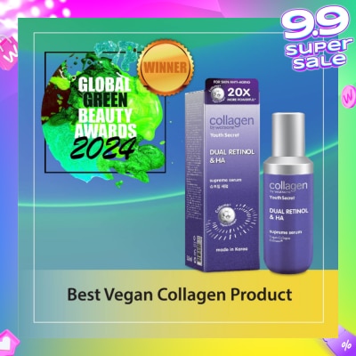 COLLAGEN BY WATSONS Dual Retinol & Ha Supreme Serum (Vegan Collagen Collume 20X More Powerful) 35ml